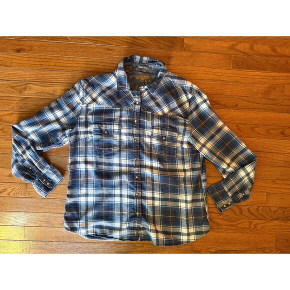 Jachs Girlfriend Flannel Button Down 2XL Pearl Snap - Picture 1 of 10